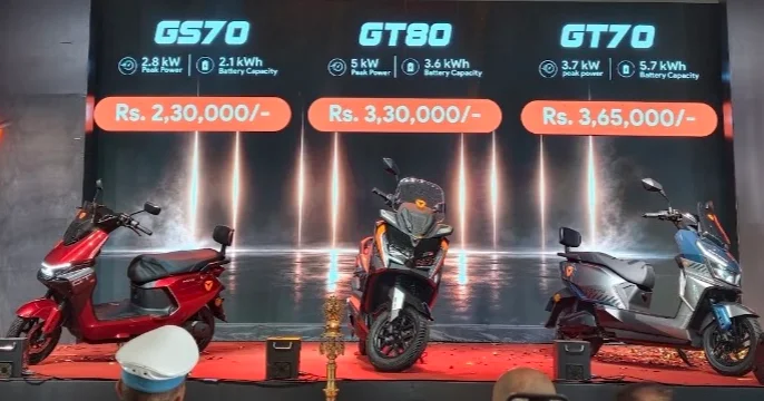 Yadea Launches Three New Electric Scooters in Nepal: GS70, GT80, and GT70
