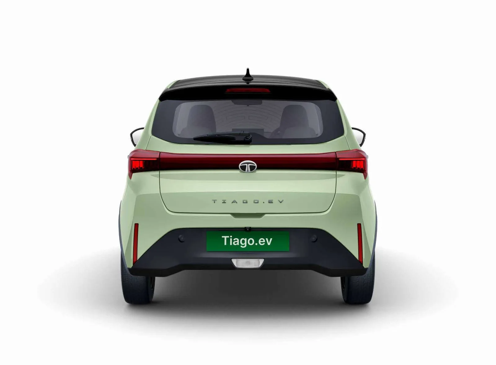 Tata Tiago EV rear with connected tail lamps