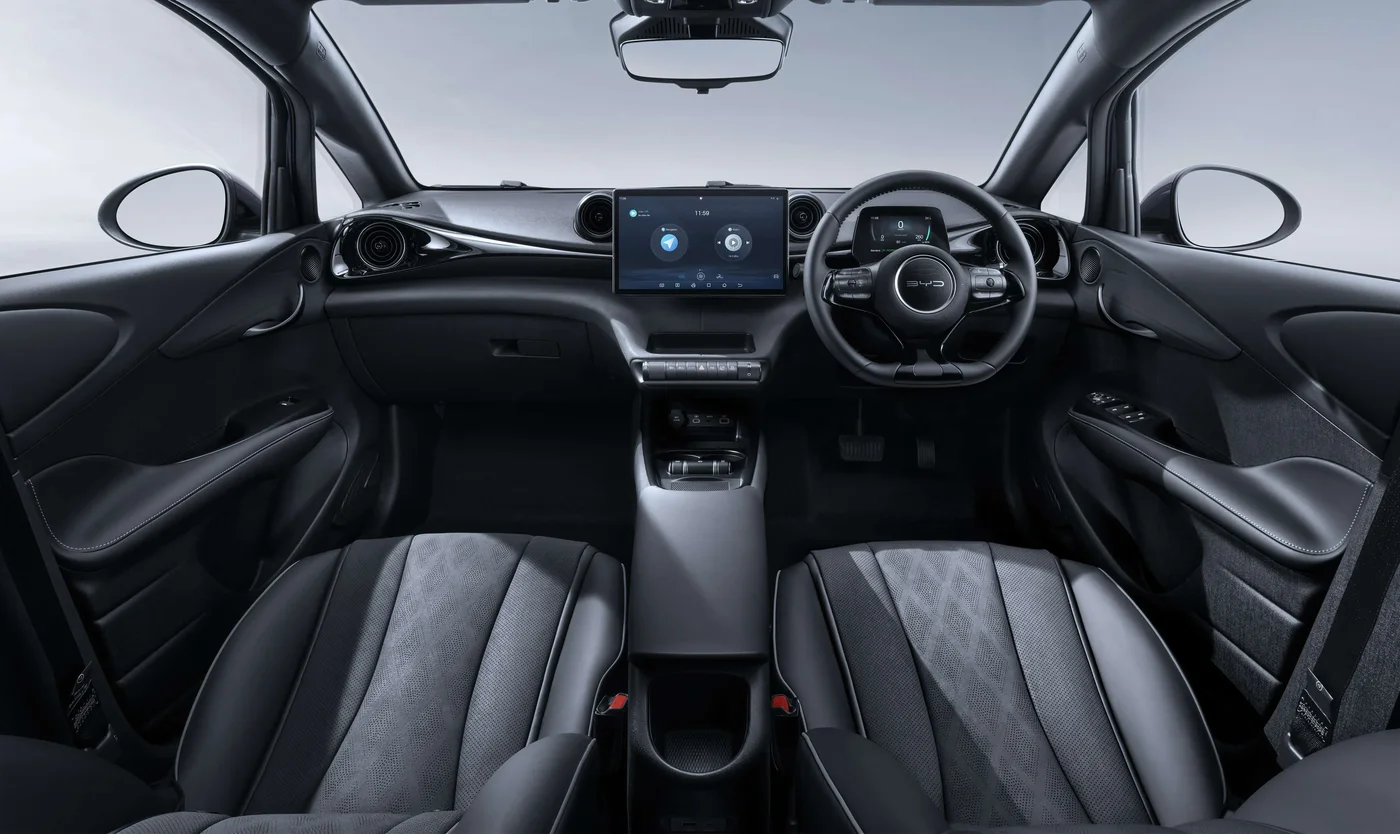 BYD Dolphin dashboard and screens