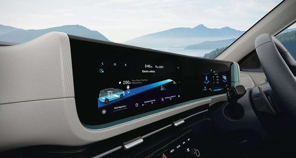 Hyundai Creta Electric twin 10.25-inch screens