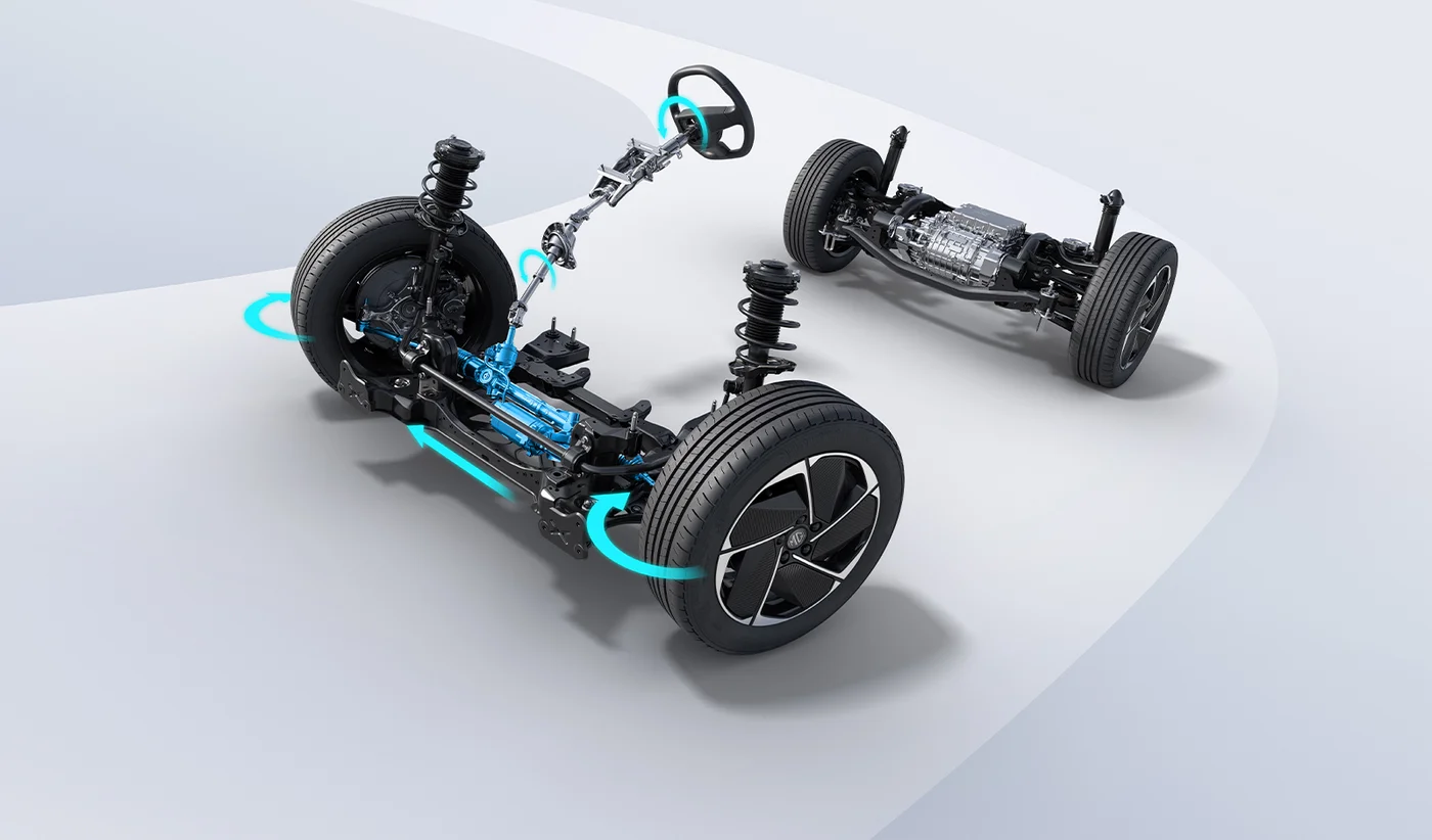 MG S5 suspension and rear-wheel-drive layout