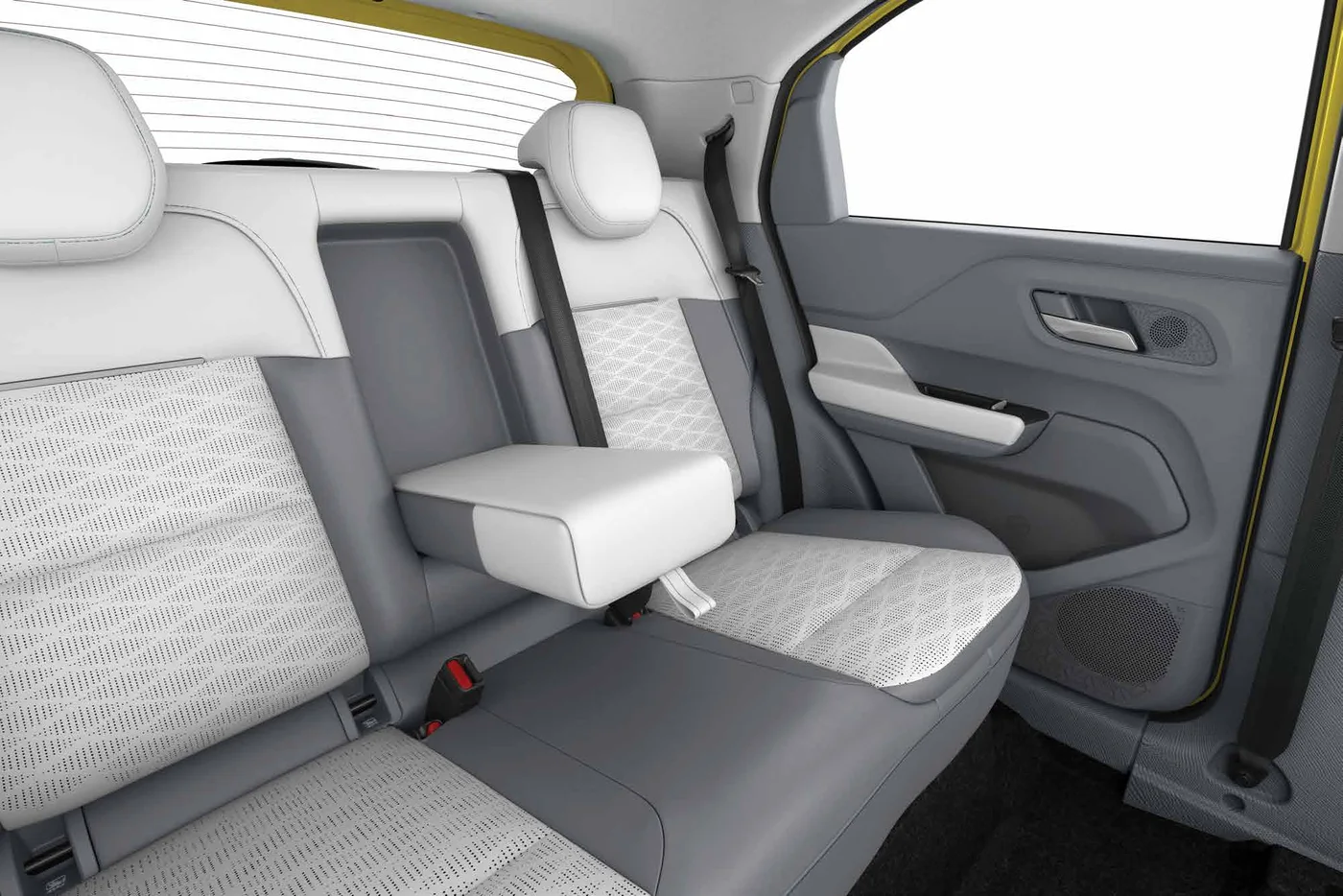 Tata Punch EV rear bench with centre armrest